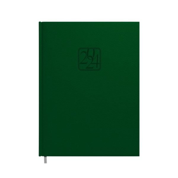 Darbo kalendorius Timer Futura A4 PVC tamsiai žalios spalvos
